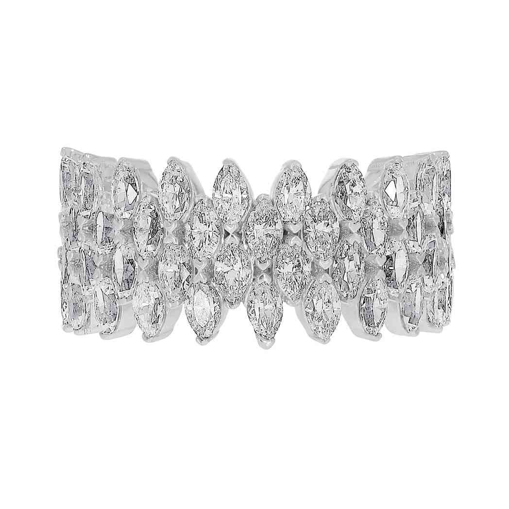 Marquise Shape Diamond Ring LR12843A3.50X2.00 